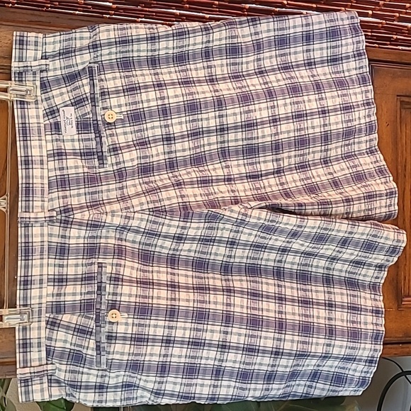 Vinyard Vines Seersucker Club plaid Bermuda Shorts Size 36 - Picture 2 of 7